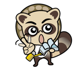 Pontaro , Shigaraki Raccoon sticker #13218442