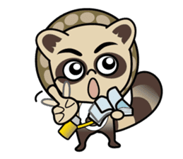 Pontaro , Shigaraki Raccoon sticker #13218442