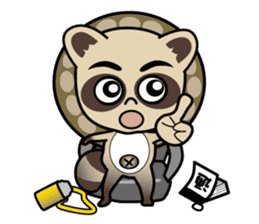 Pontaro , Shigaraki Raccoon sticker #13218449