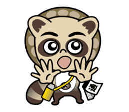 Pontaro , Shigaraki Raccoon sticker #13218459