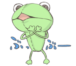 frog plush doll sticker #13218815