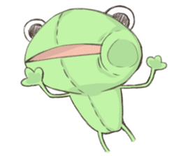 frog plush doll sticker #13218820