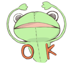 frog plush doll sticker #13218823