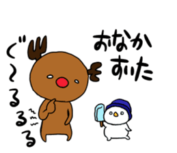 snowman&reindeer sticker #13218952