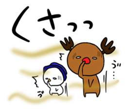 snowman&reindeer sticker #13218960