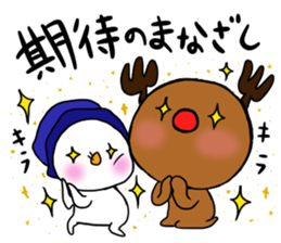 snowman&reindeer sticker #13218961