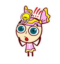 Animated Pink Candy 'Lucy' stickers sticker #13221332