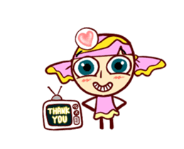 Animated Pink Candy 'Lucy' stickers sticker #13221347