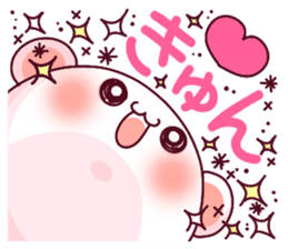 Fluffy Bear "I love" in Japanese 40set sticker #13221566