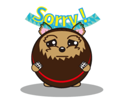 Move! Yorkie Ninja sticker #13221796