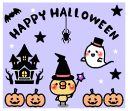 Sticker of a small chick halloween ver. sticker #13222198