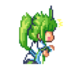 Mintchan Pixelart sticker #13222485