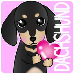 The Dachshund Black and Tan stickers