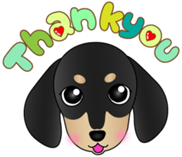 The Dachshund Black and Tan stickers sticker #13222638