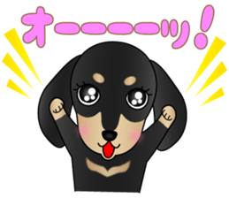 The Dachshund Black and Tan stickers sticker #13222641