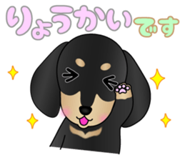 The Dachshund Black and Tan stickers sticker #13222643