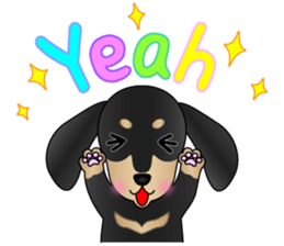 The Dachshund Black and Tan stickers sticker #13222644