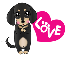 The Dachshund Black and Tan stickers sticker #13222654