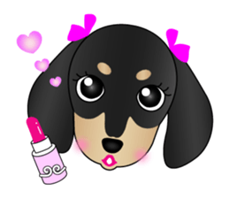 The Dachshund Black and Tan stickers sticker #13222655
