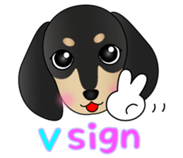 The Dachshund Black and Tan stickers sticker #13222670