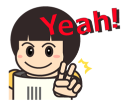 Move! ROBO Trio and friends English sticker #13223375