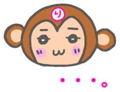 Rie Monkey Sticker sticker #13223627