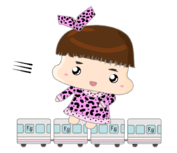 Dumpling face Girl - Ohpoo sticker #13225195