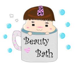 Dumpling face Girl - Ohpoo sticker #13225203