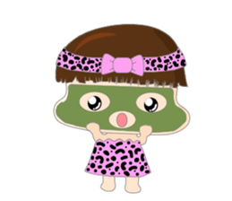 Dumpling face Girl - Ohpoo sticker #13225204