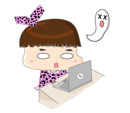 Dumpling face Girl - Ohpoo sticker #13225209