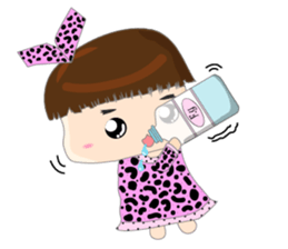 Dumpling face Girl - Ohpoo sticker #13225215