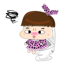 Dumpling face Girl - Ohpoo sticker #13225221
