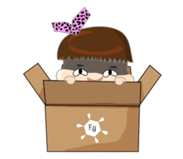 Dumpling face Girl - Ohpoo sticker #13225222