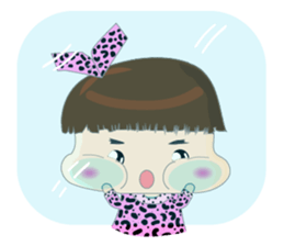 Dumpling face Girl - Ohpoo sticker #13225224