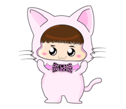 Dumpling face Girl - Ohpoo sticker #13225229