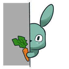 Calm rabbit sticker #13225515