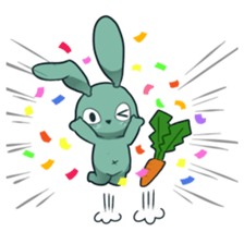 Calm rabbit sticker #13225519