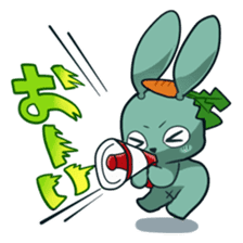 Calm rabbit sticker #13225520