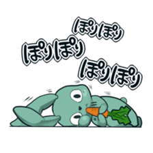 Calm rabbit sticker #13225521