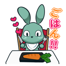 Calm rabbit sticker #13225523