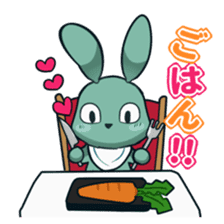 Calm rabbit sticker #13225523