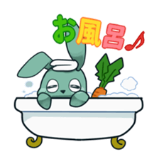 Calm rabbit sticker #13225524