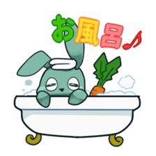Calm rabbit sticker #13225524