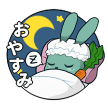 Calm rabbit sticker #13225525