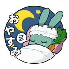 Calm rabbit sticker #13225525