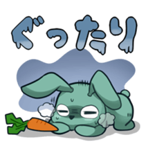 Calm rabbit sticker #13225527
