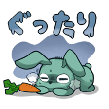 Calm rabbit sticker #13225527