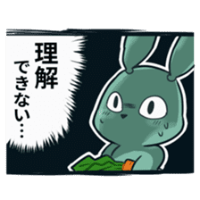 Calm rabbit sticker #13225529
