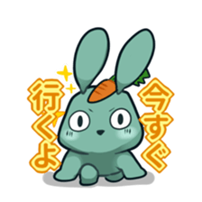 Calm rabbit sticker #13225530