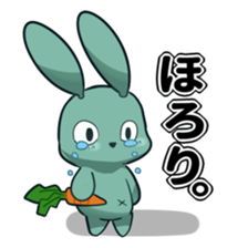 Calm rabbit sticker #13225533